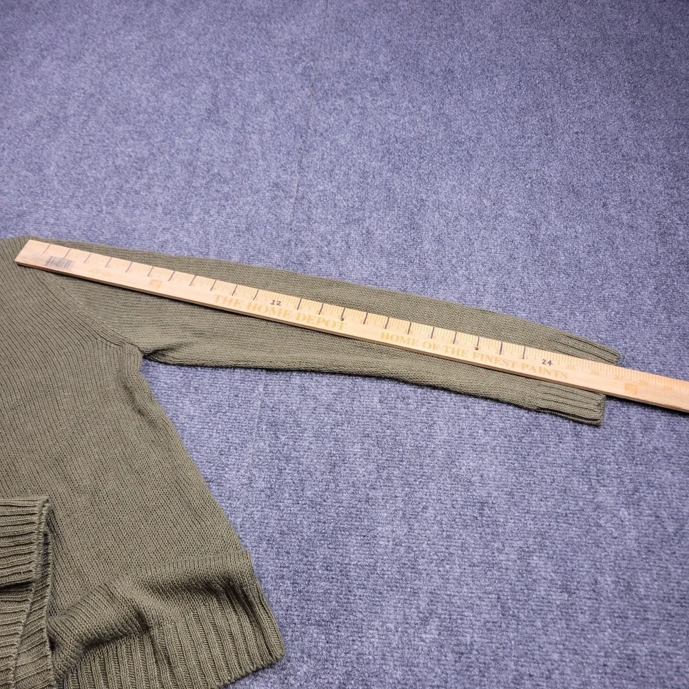 Ralph Lauren Purple Label Silk Linen Crew Neck Sweater Mens M Olive Green $995